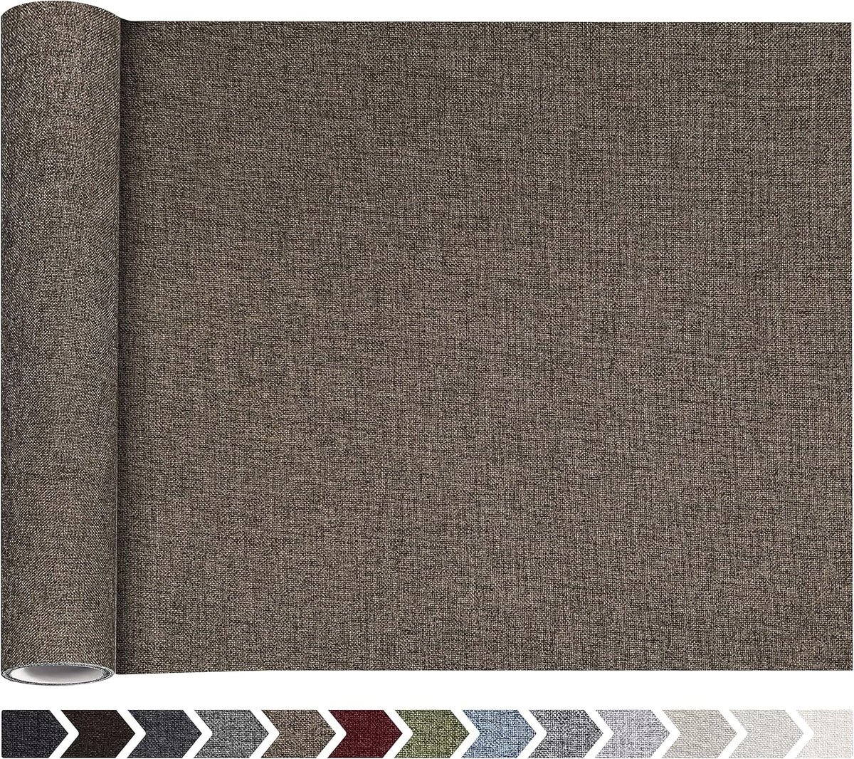 Fine Linen Fabric Patches, Self-Adhesive, Extra Large 12x40 Inch, Multi Color, for Sofa & Clothes Repair
